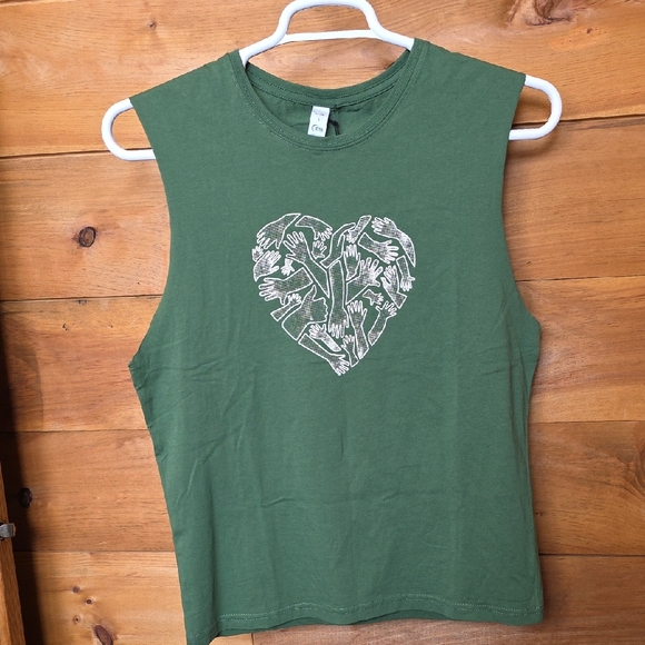 Zyia Active Tops - ZYIA ACTIVE Pine Community Muscle Tank. NWT 100% Cotton.
